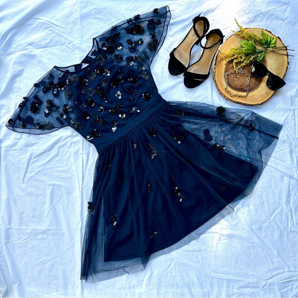 Gianni Bini Embellished Backless Dress - Picture 1 of 7